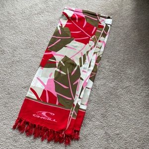 O’Neil  vintage cover up. Size 65” x 45” with fringe. Excellent condition